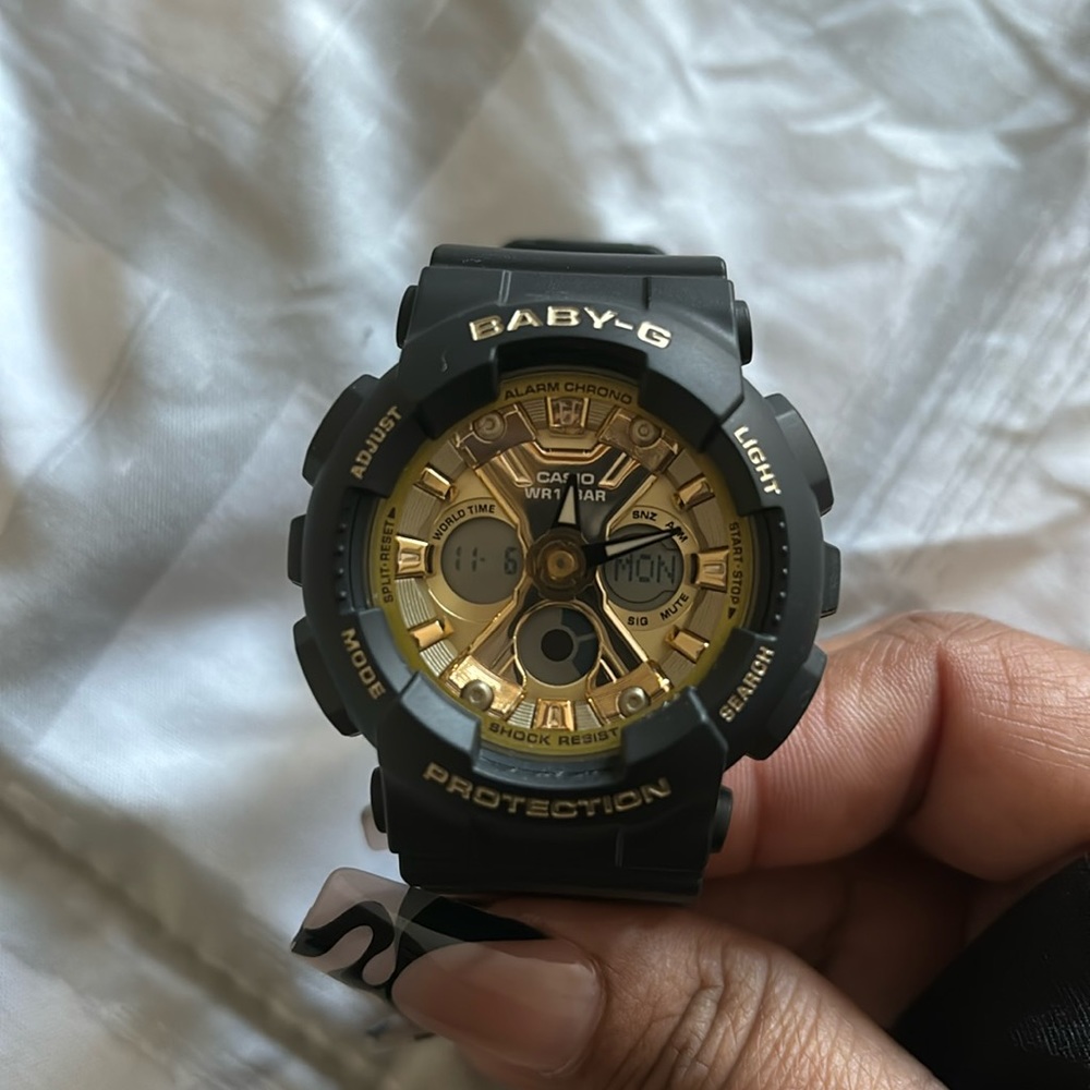 Gold/Black Baby G Shock